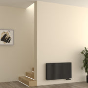 Design-Paneelheizkörper SOMERA Anthrazit – Horizontal, Doppellagig