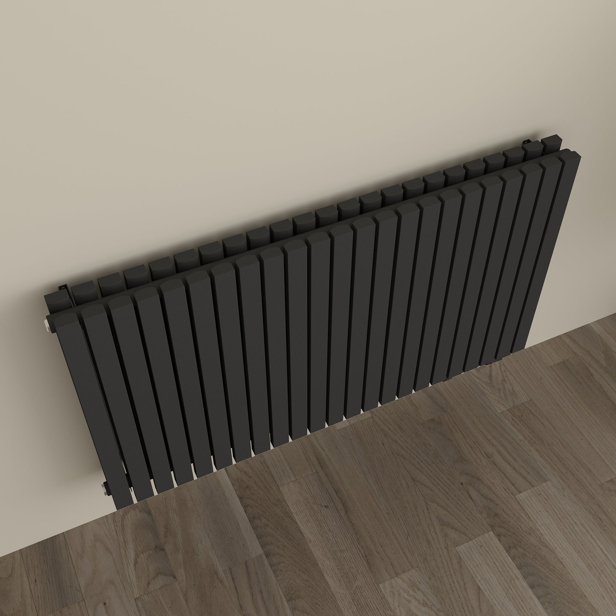 Design-Paneelheizkörper SOMERA Anthrazit – Horizontal, Doppellagig