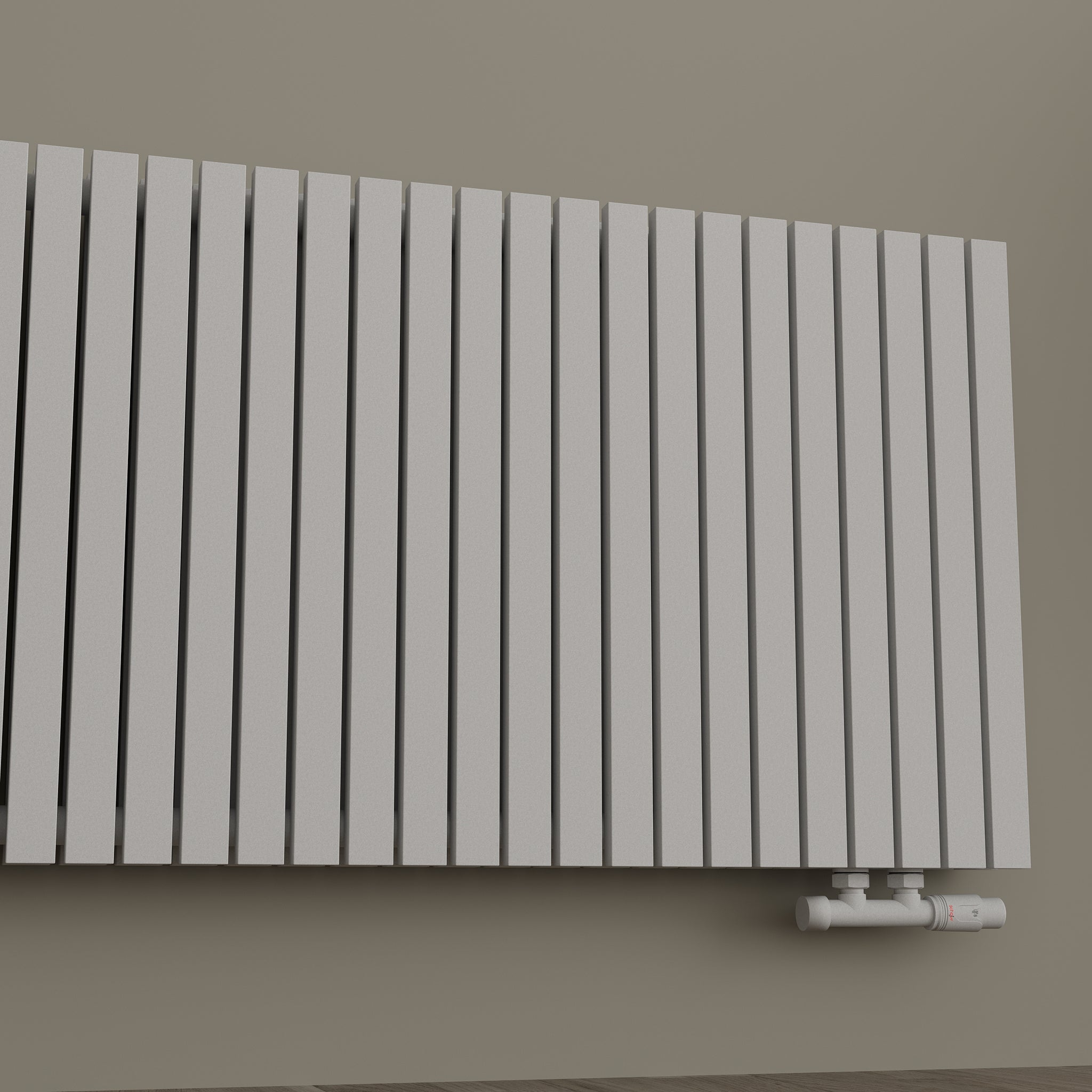 Design-Paneelheizkörper SOMERA Weiß – Horizontal, Doppellagig